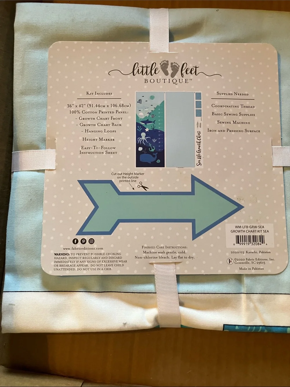 Sea Life Growth Chart Kit - Teal